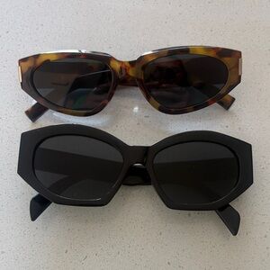 Amazon Tortoise Shell and Black Sunglasses Duo